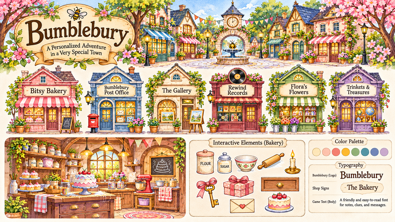 Visual direction for Bumblebury shopfronts